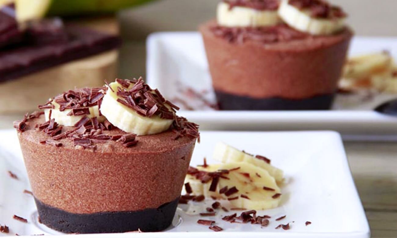 Mini cheesecake banana e cioccolato con il Bimby: il dolce che conquista tutti! mini cheesecake alla banana bimby