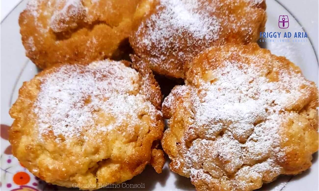 muffin al limone in friggitrice ad aria