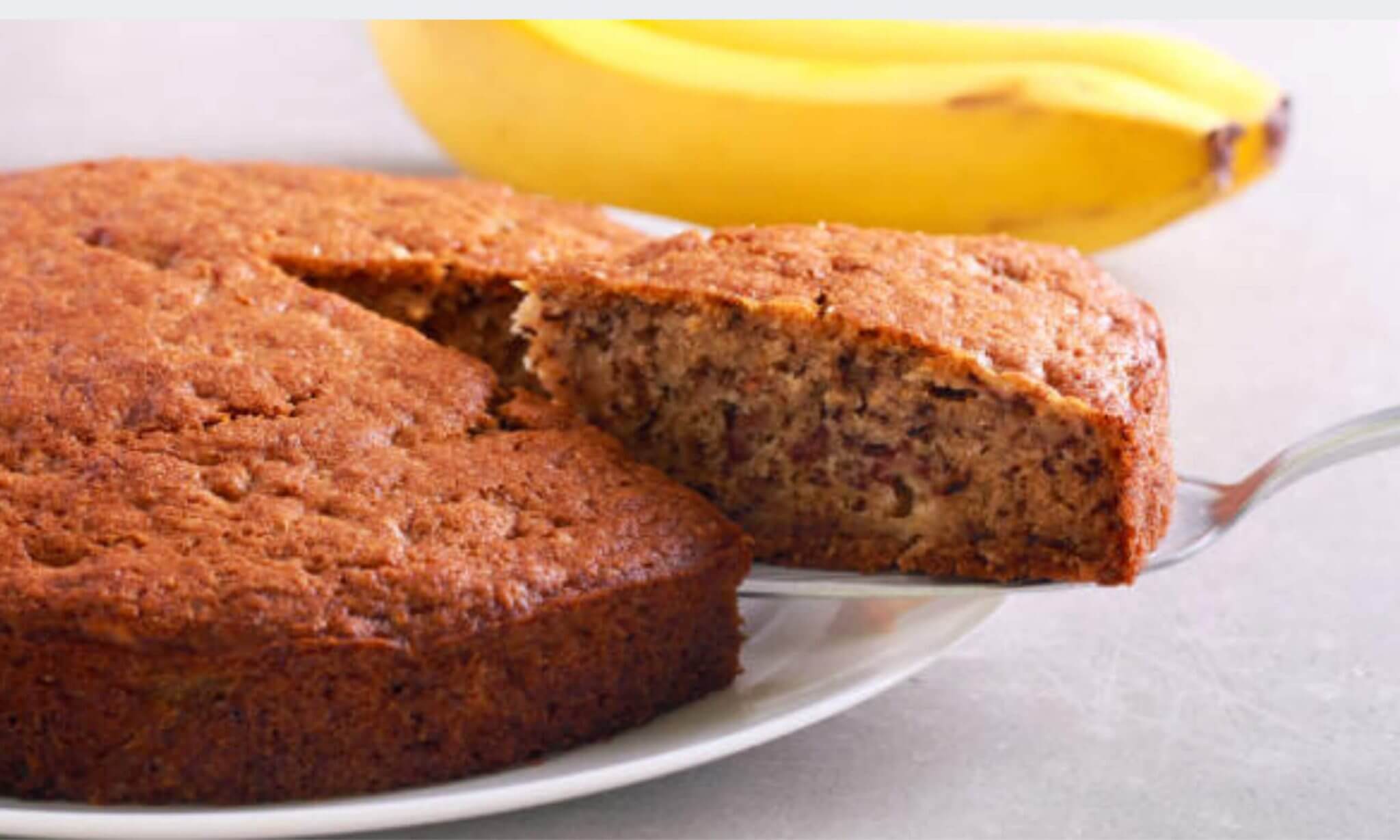 Torta di banane senza uova