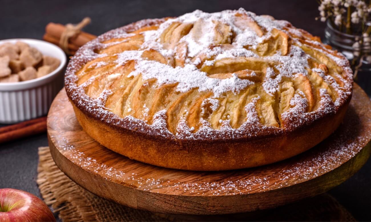 torta di mele e pistacchi bimby