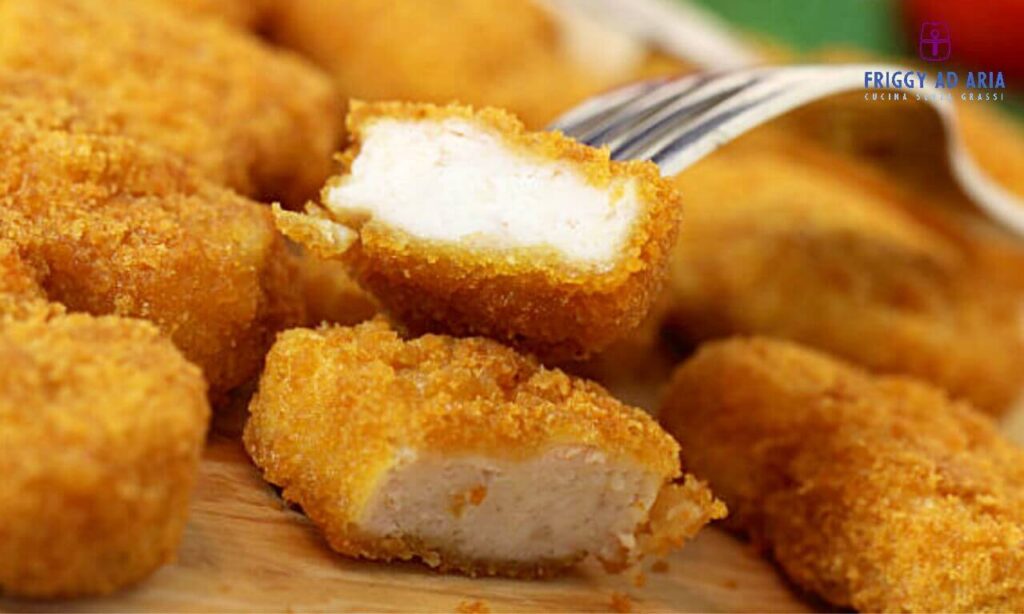 Bocconcini di pollo croccanti in friggitrice ad aria