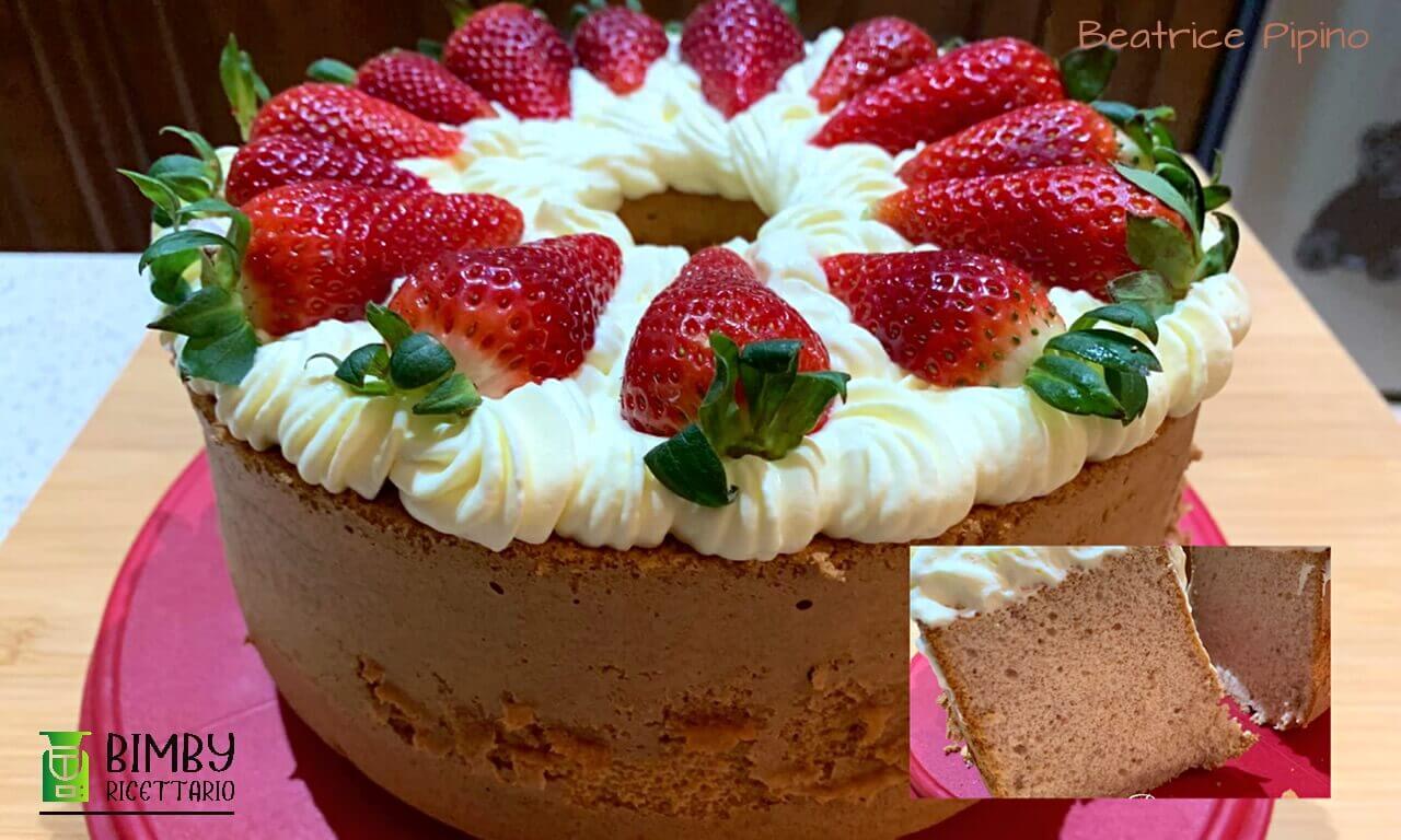 Chiffon cake alle fragole Bimby