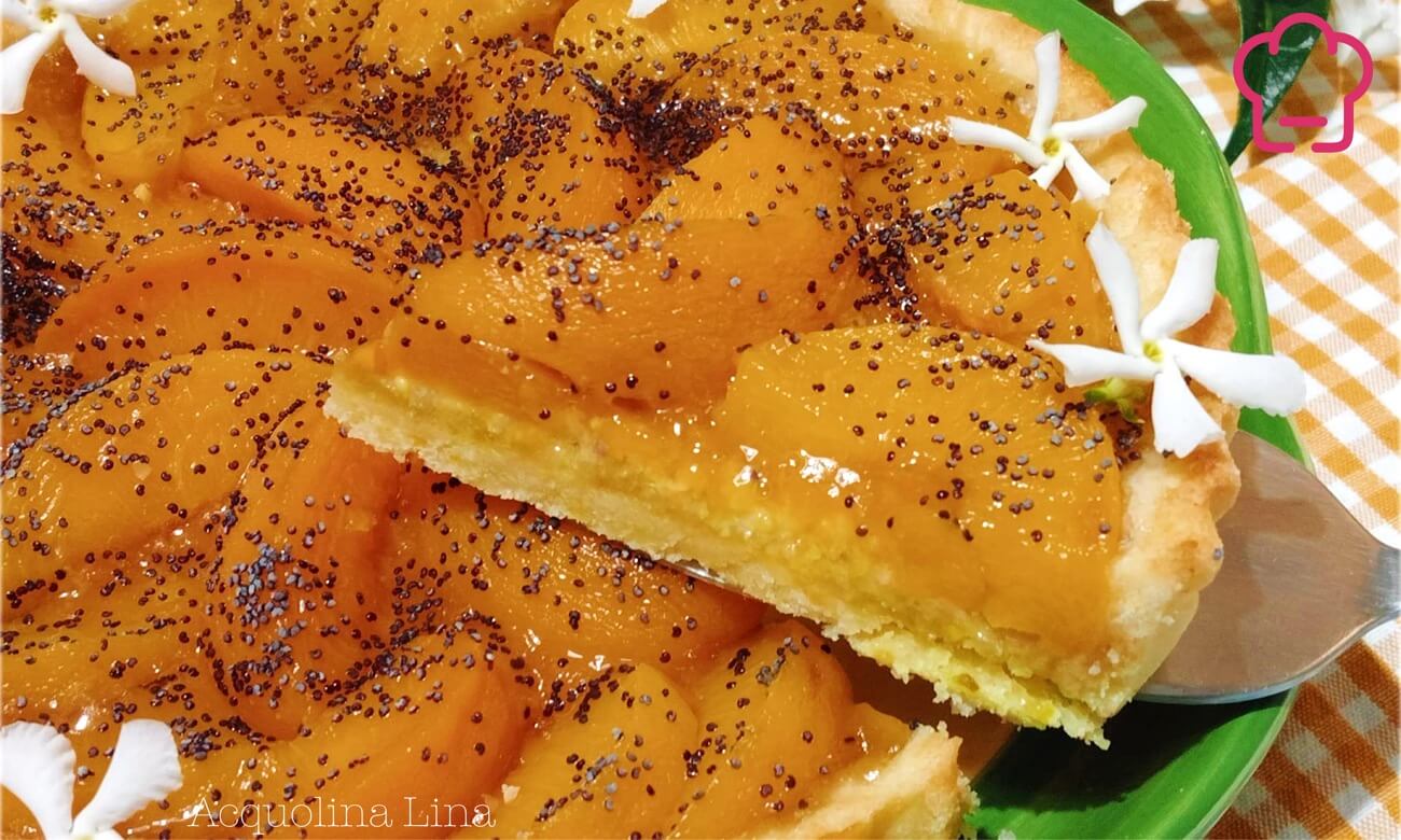 Crostata alle pesche sciroppate
