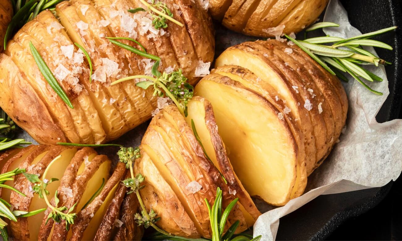 Patate hasselback
