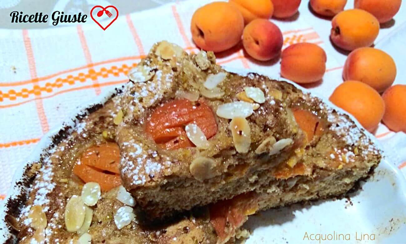 Torta albicocche e amaretti