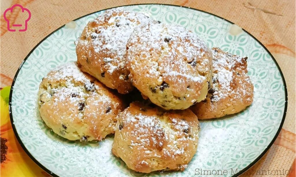 Biscotti con gocce di cioccolato e Philadelphia