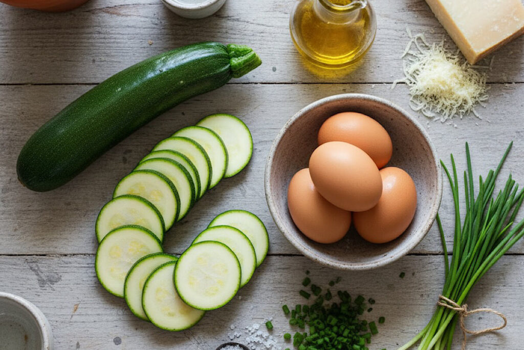 Frittata di zucchine in friggitrice ad aria light