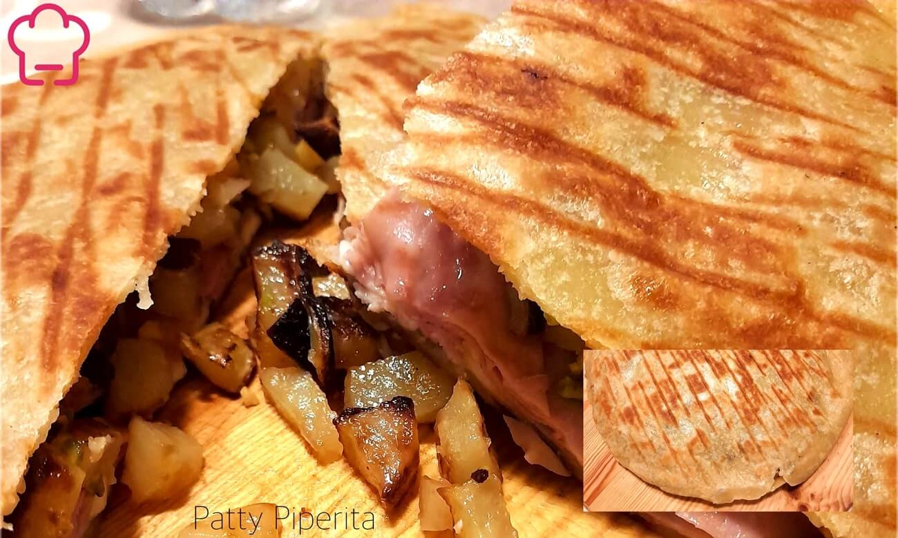 Torta rustica con patate arrostite