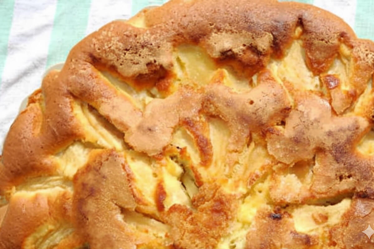 Torta di mele e albumi in friggitrice ad aria