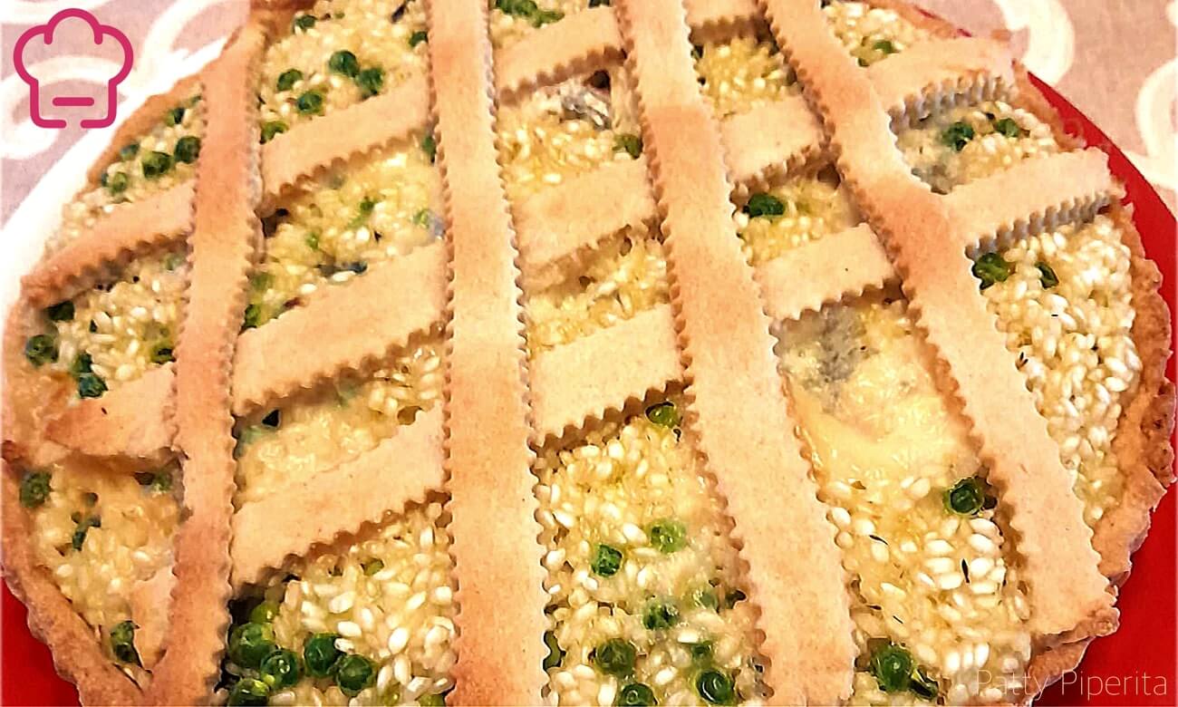 Pastiera di riso salata