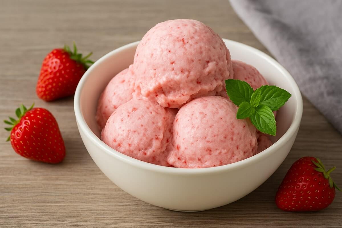 Gelato alle fragole con il Bimby