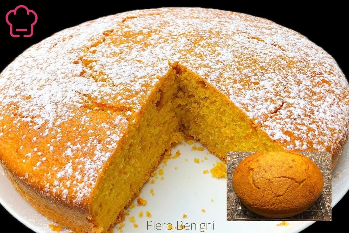 Torta di carote senza latte e senza burro
