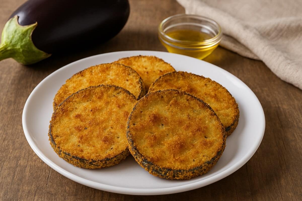Cotolette di melanzane croccanti in friggitrice ad aria