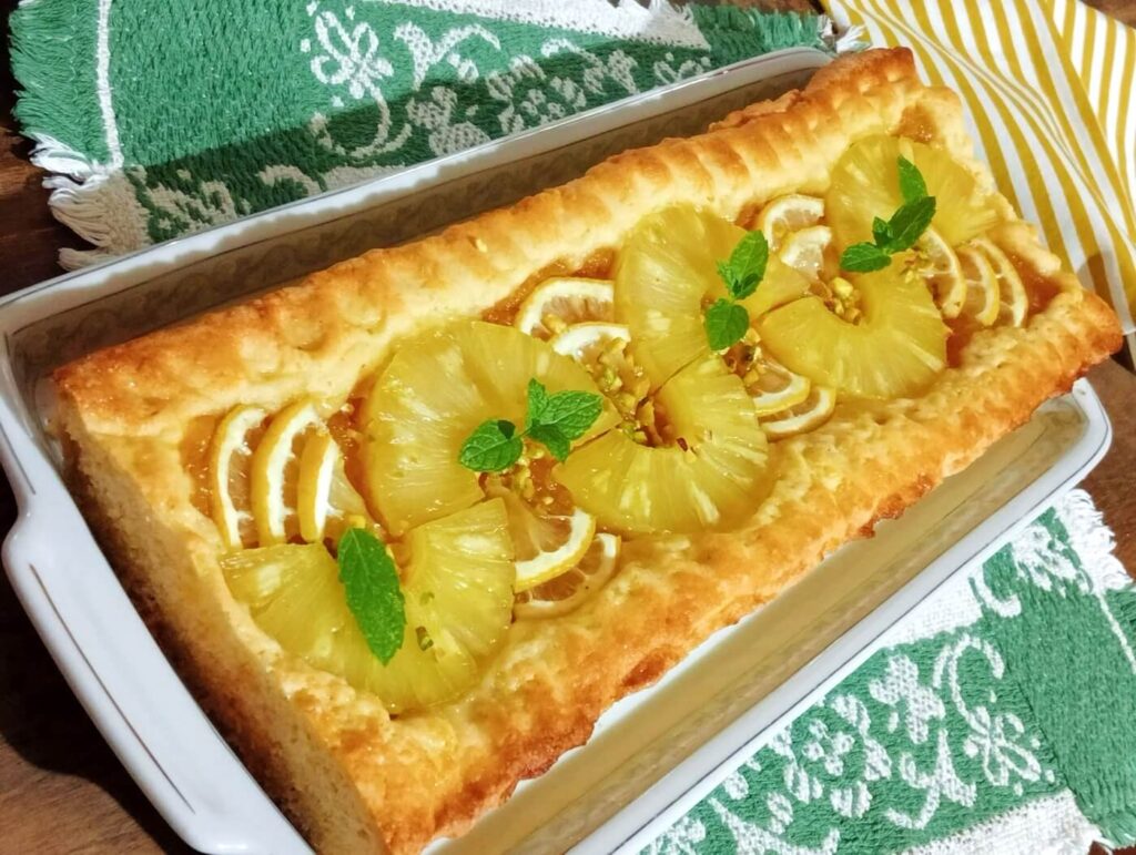 Crostata ananas e limone