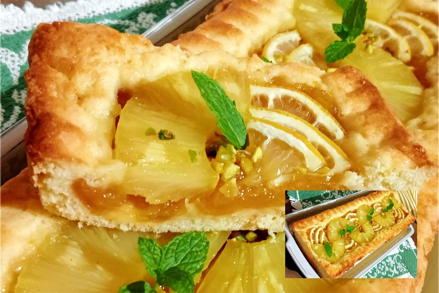 Crostata ananas e limone