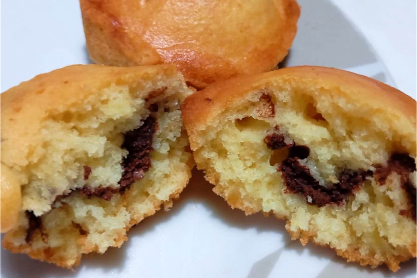 Muffin cremosi in friggitrice ad aria