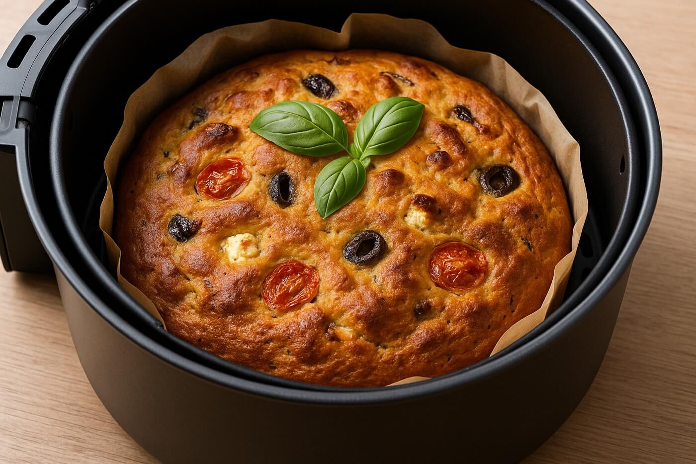 Torta salata alla greca in friggitrice ad aria