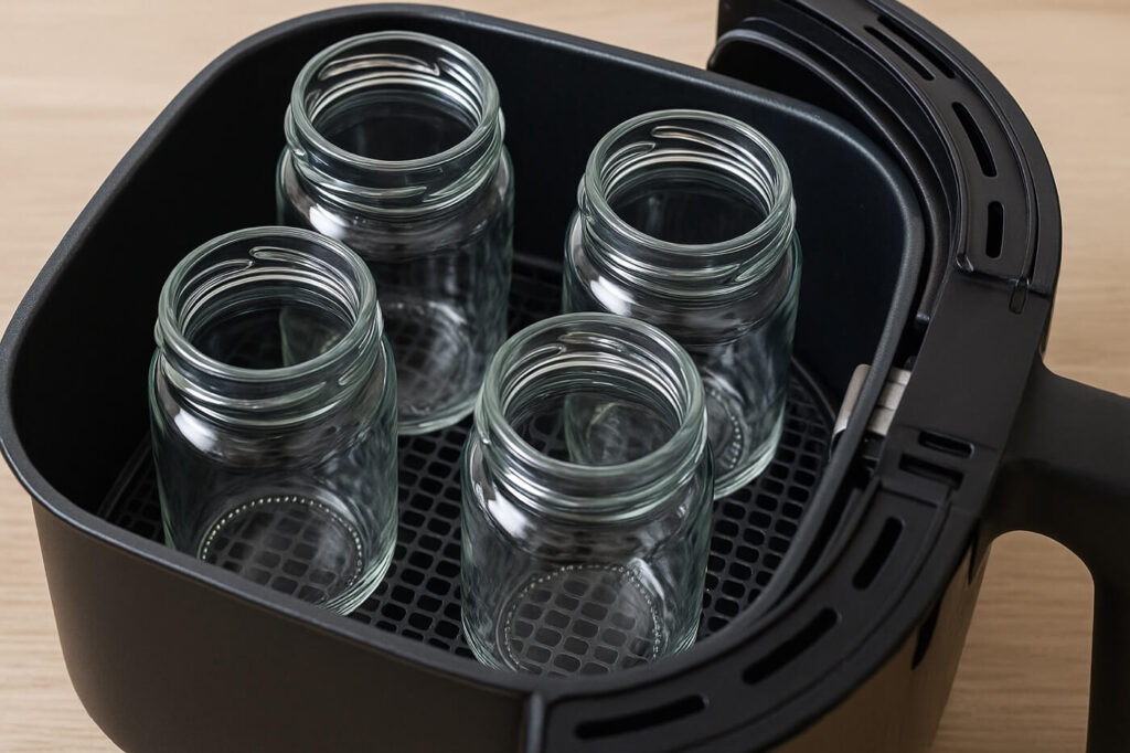 Sterilizzare vasetti in friggitrice ad aria