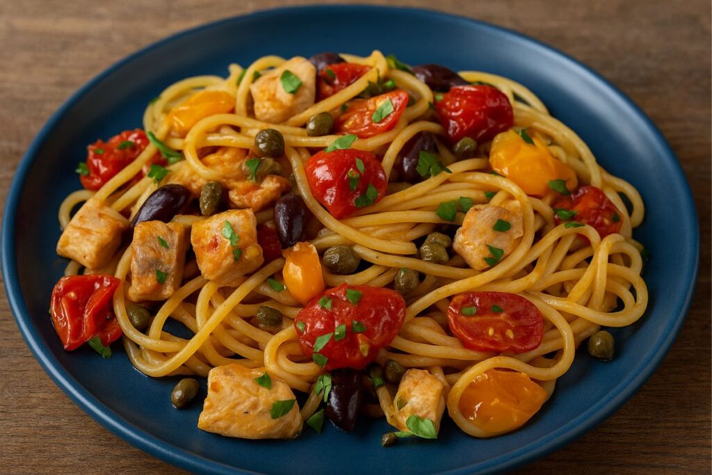 puttanesca con il pesce spada ricetta