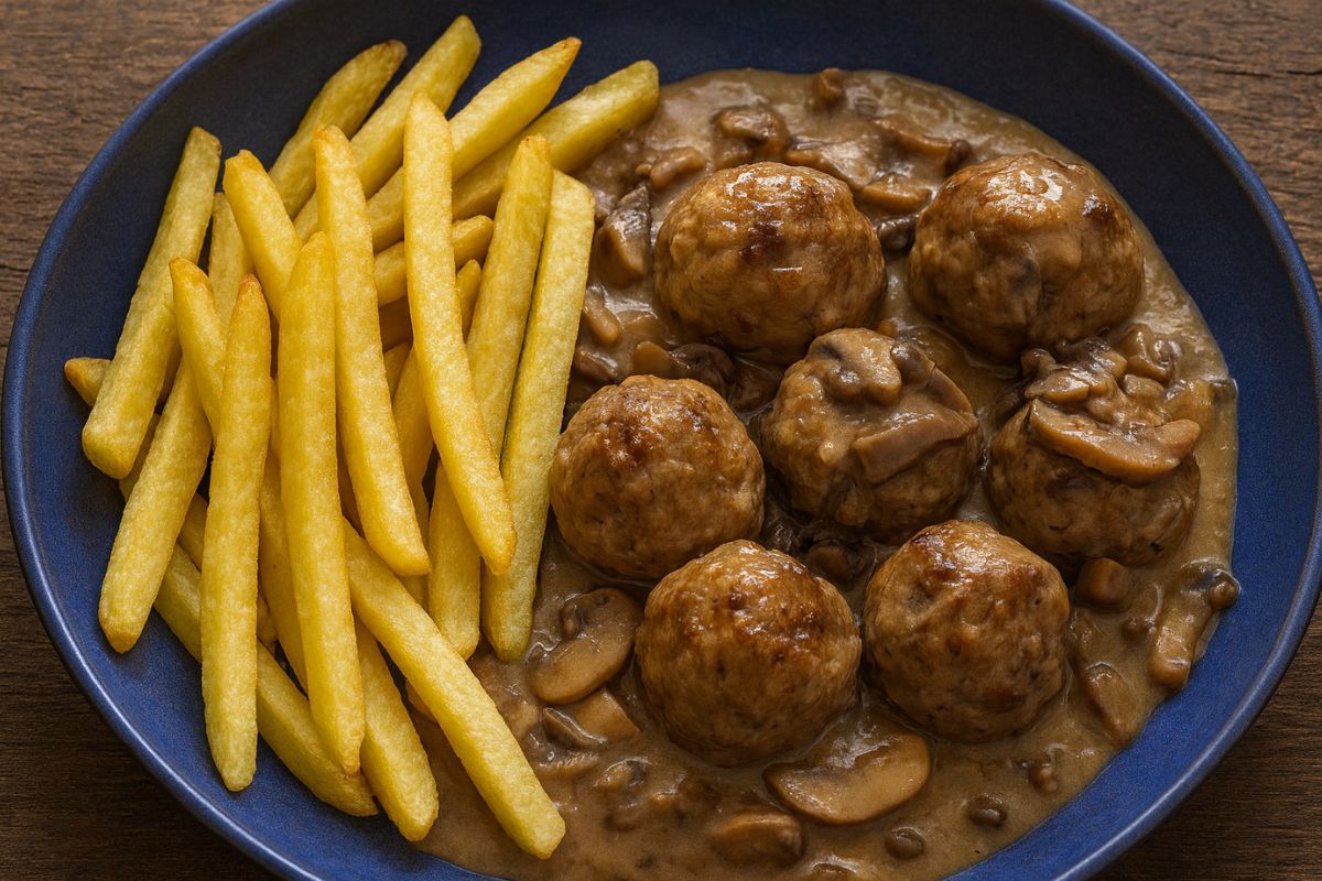 polpette con salsa di funghi nel Bimby ricetta