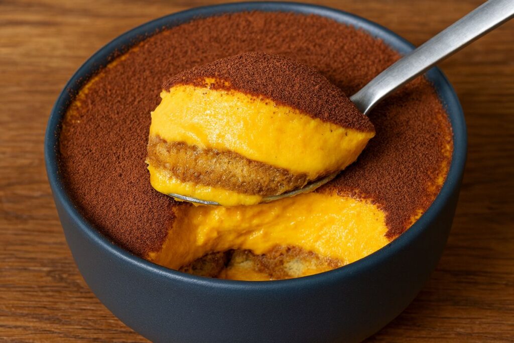 tiramisù alla zucca fit