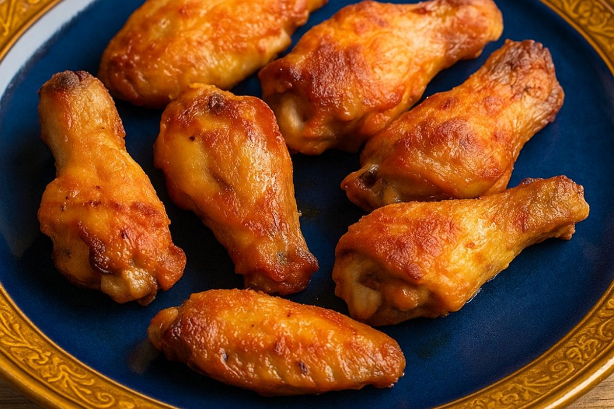 Alette di pollo piccanti in friggitrice ad aria