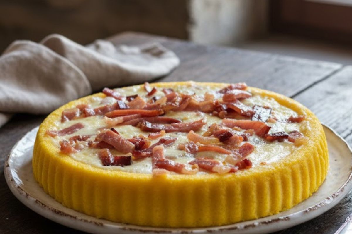 Crostata salata di polenta