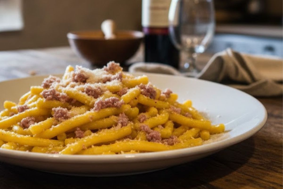 passatelli al ragù bianco di salsiccia