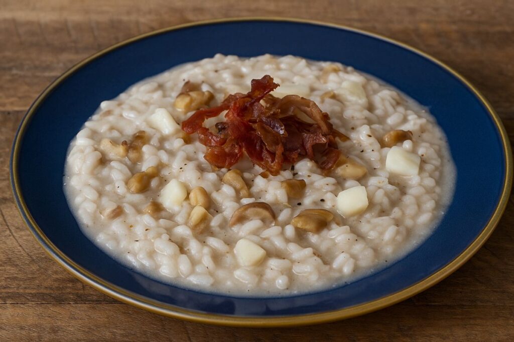 risotto con castagne
