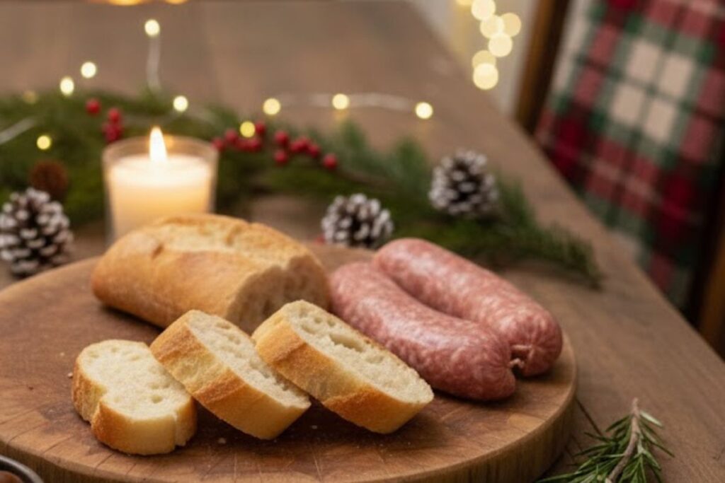 crostini con stracchino e salsiccia in friggitrice ad aria ricetta