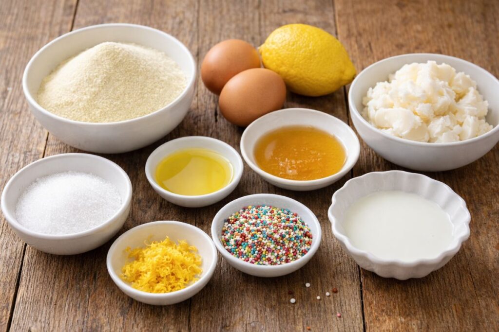 Acciuleddi sardi, ingredienti