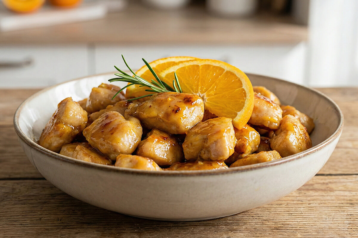 Bocconcini di pollo all'arancia con il Bimby