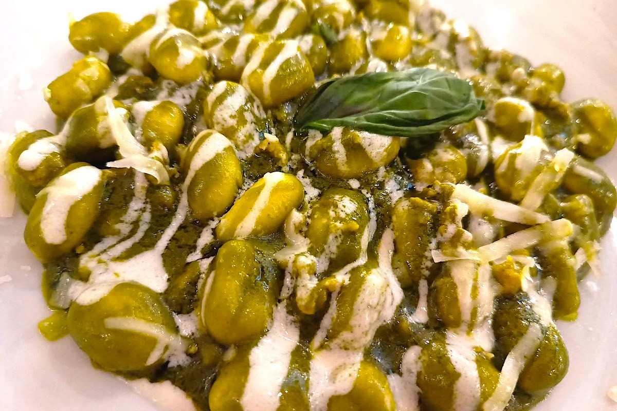 gnocchi con crema di verdure