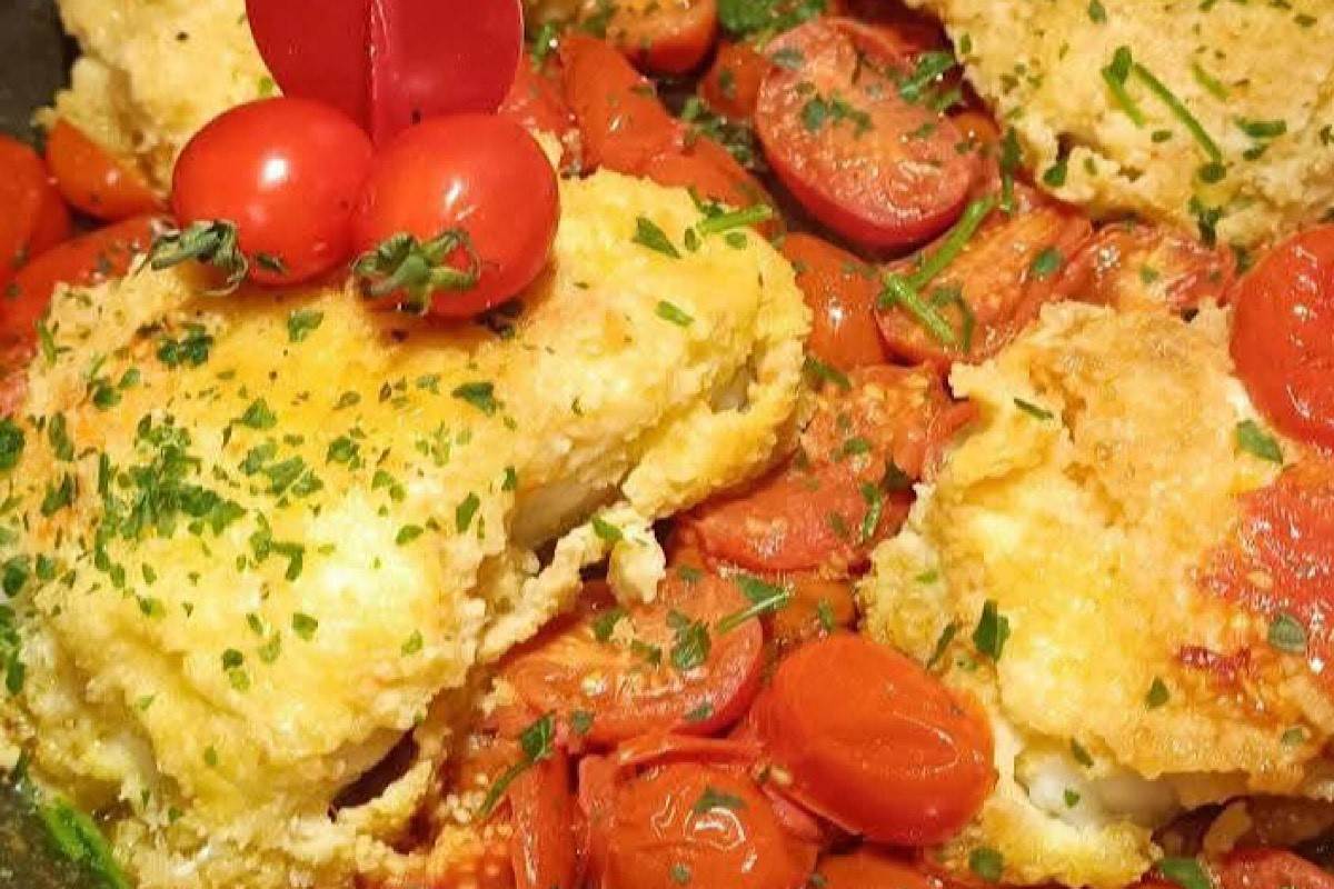 baccalà con pomodori