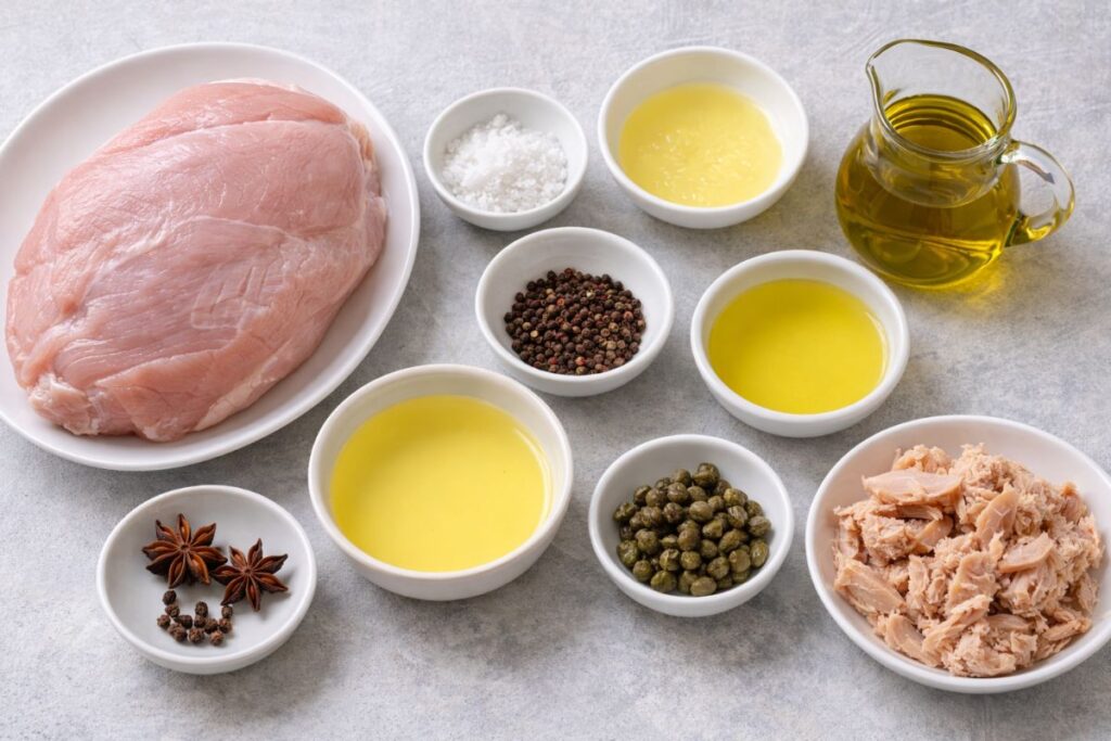 Tacchino tonnato con il Bimby, ingredienti