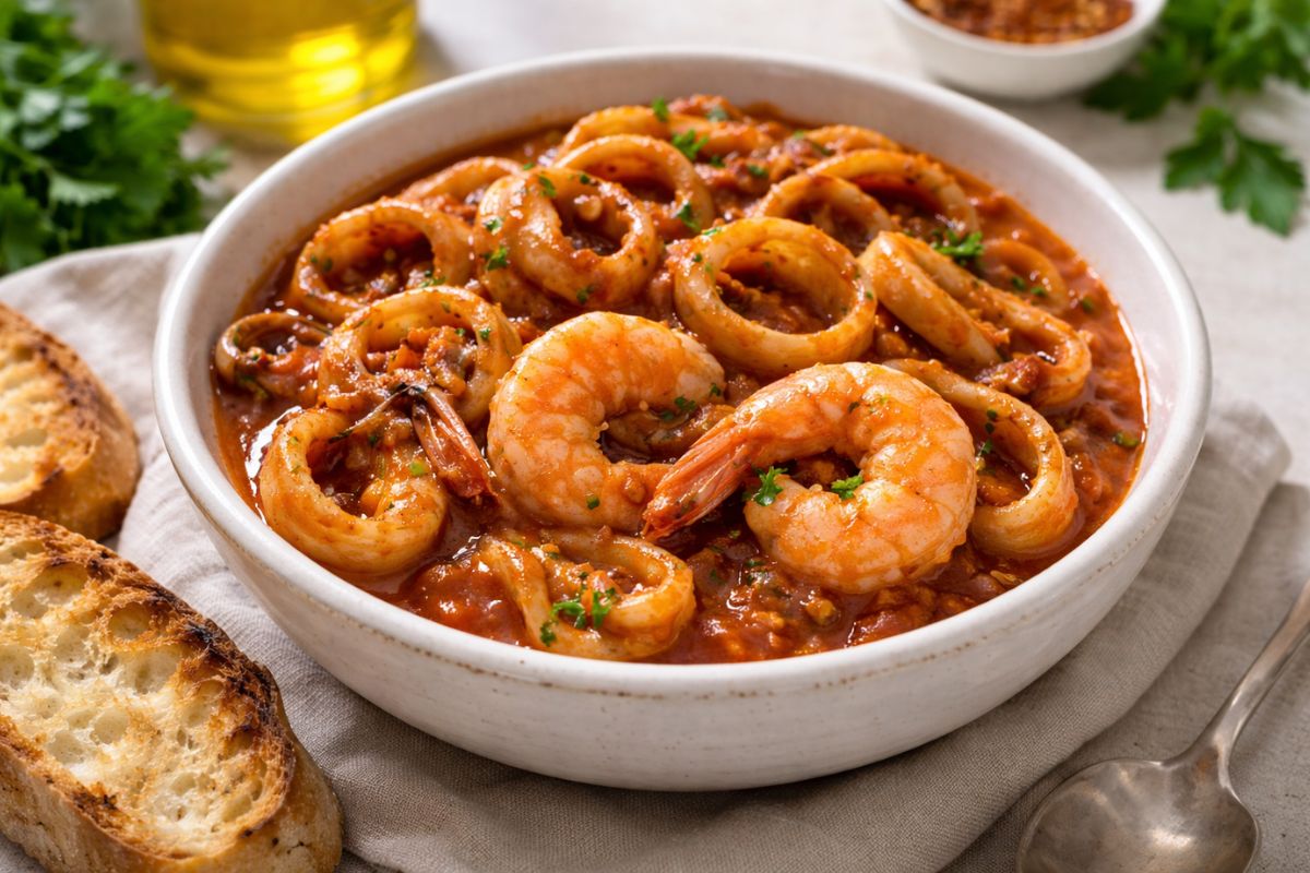 calamari in umido con il Bimby