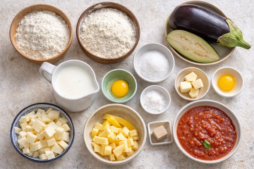 cartocciate con le melanzane con il Bimby, ingredienti