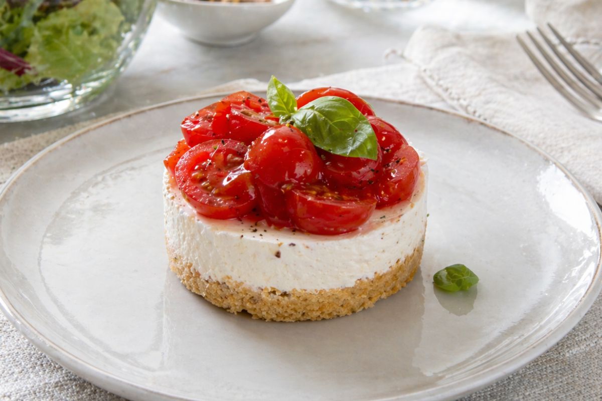 Cheesecake ai pomodorini