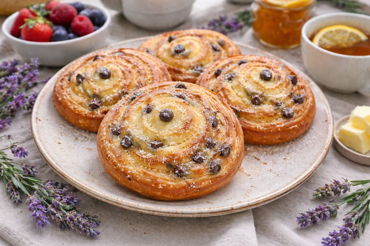 Girelle con crema pasticcera e cioccolato con il Bimby