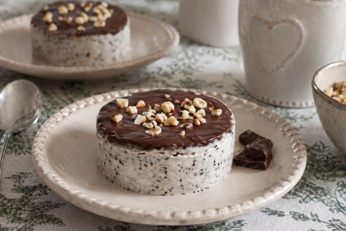 Mini torta light con biscotti e yogurt