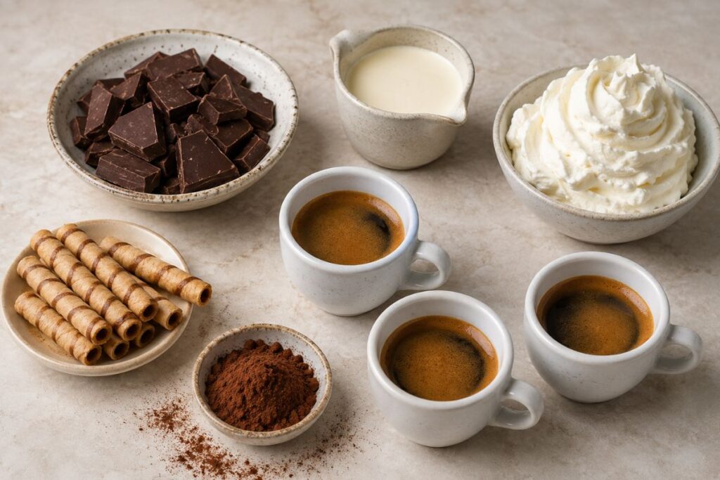 Caffè viennese con il Bimby, ingredienti