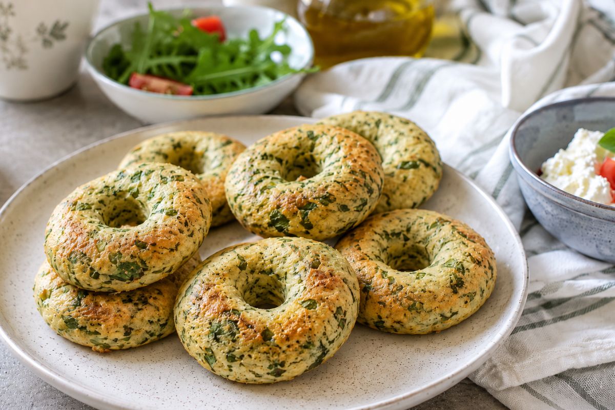 Ciambelle di spinaci keto