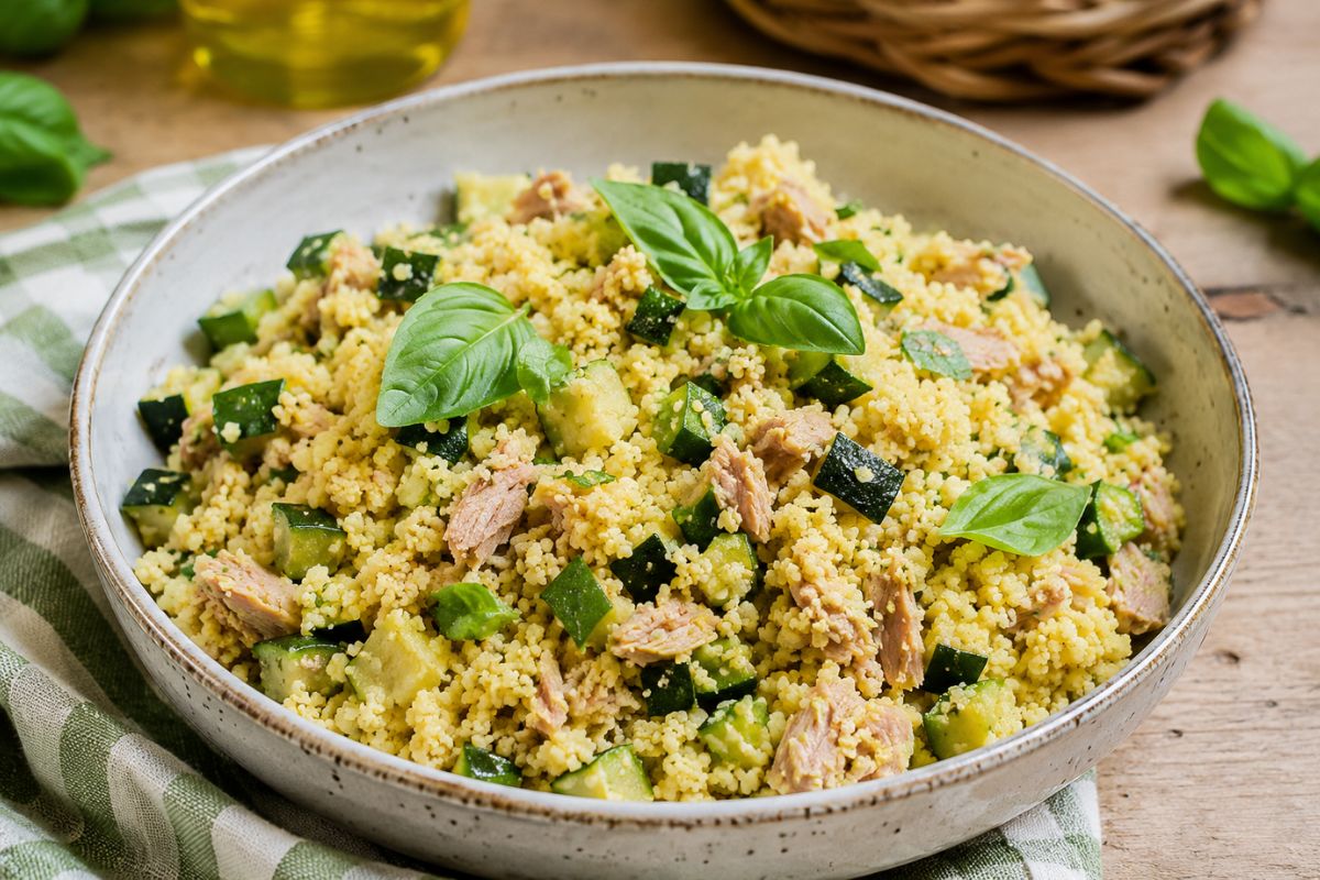 Cous cous con tonno e zucchine con il Bimby