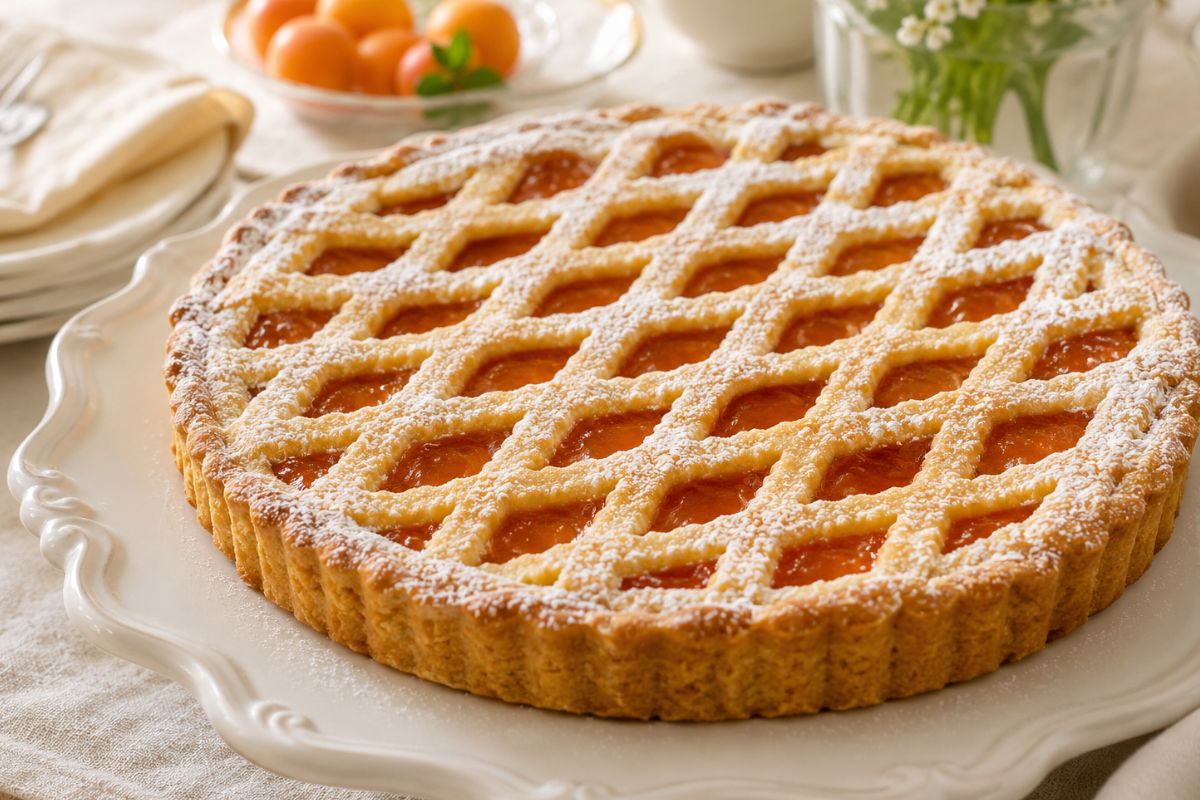 Crostata con albicocche con il Bimby