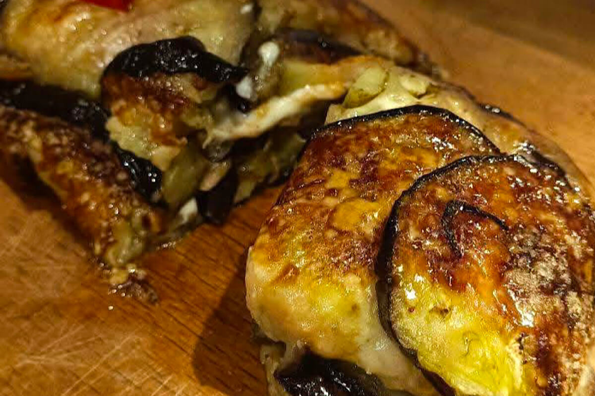 Rotolo di melanzane al forno