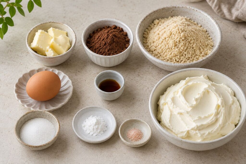 Torta keto al cioccolato con il Bimby, ingredienti