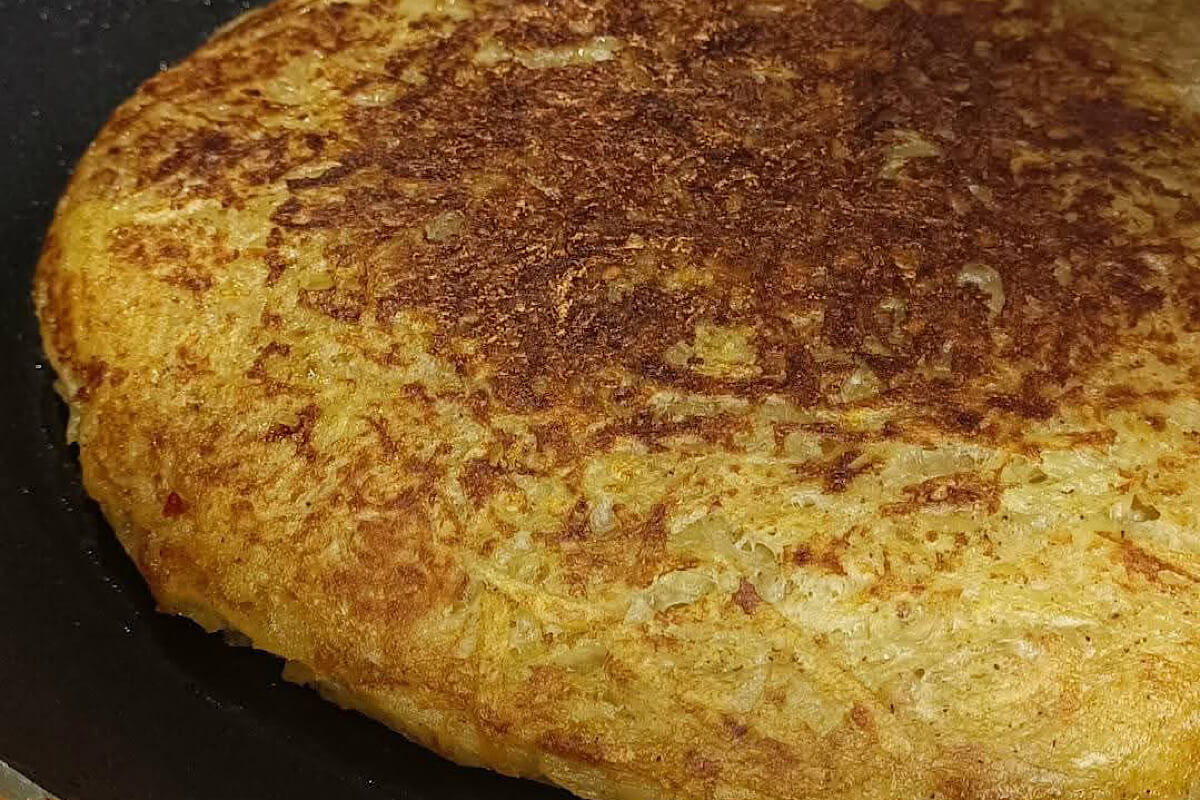 Tortino di patate con salsiccia piccante e provola