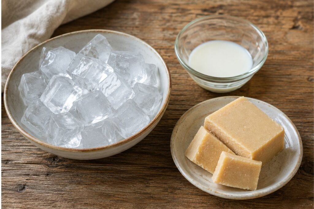 Granita siciliana alla mandorla con il Bimby, ingredienti