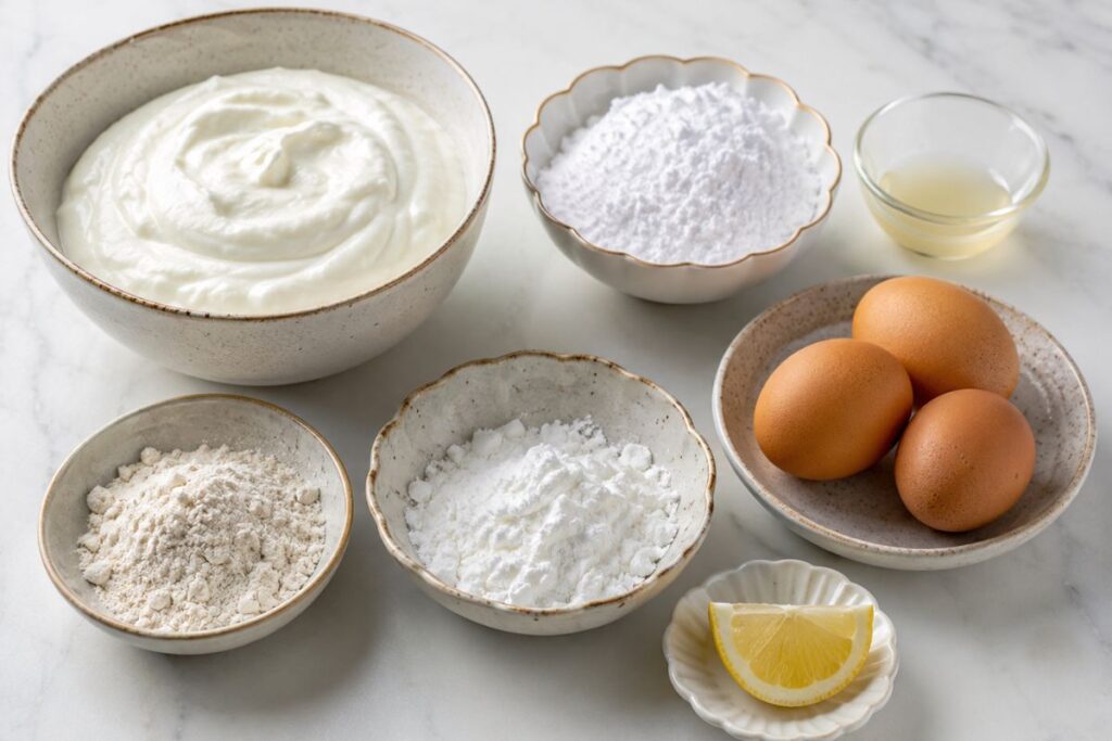 Plumcake nuvola senza lattosio, ingredienti