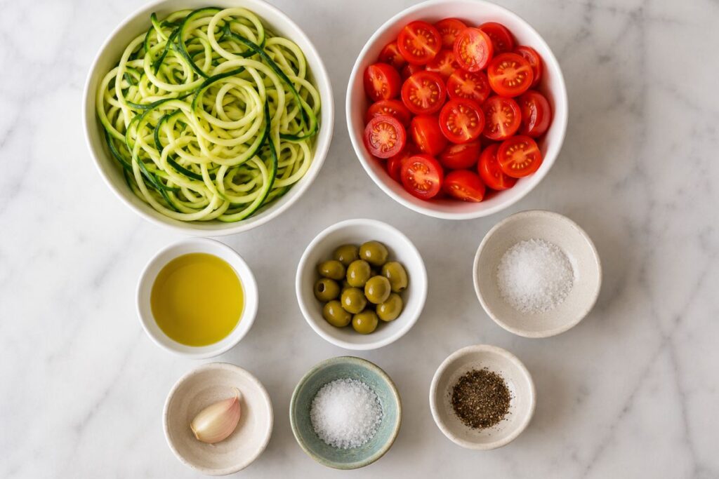 Spaghetti di zucchine con il Bimby, ingredienti